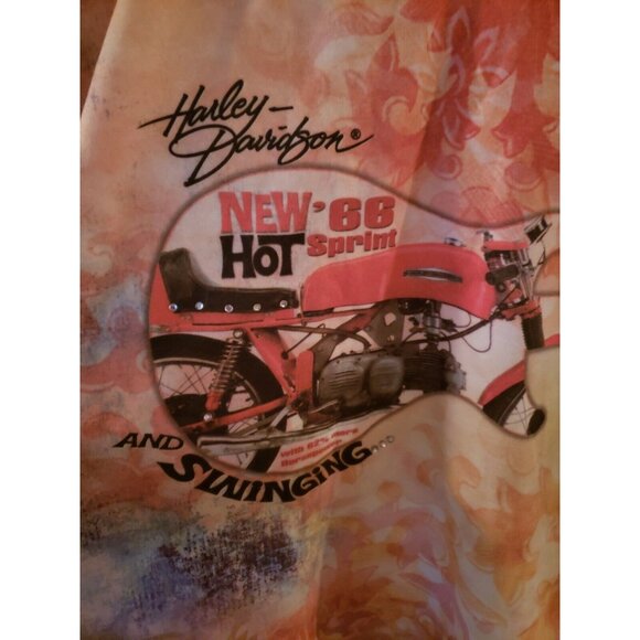 Harley Davidson Women's New 66' Hot Spring Sprint And Swinging Shirt Top Medium - Picture 2 of 4